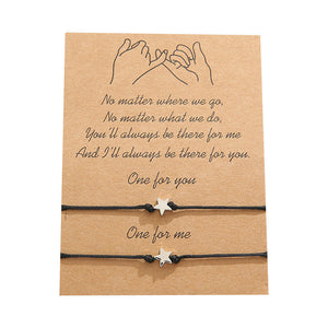 Five-Pointed Star Couple Bracelets