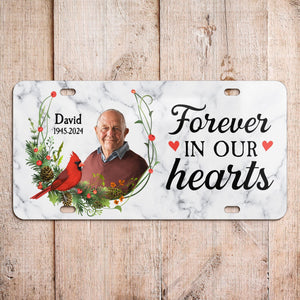Personalized Photo License Plate - Forever In Our Hearts