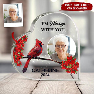 Your Light Will Always Shine In My Heart - Personalized Memorial Plaque