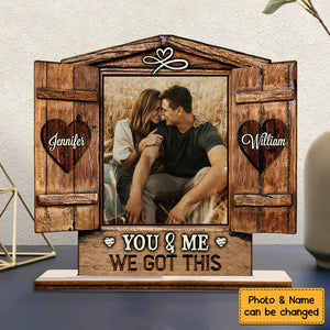 Personalized Couples Custom Photo Home Is Where The Heart Is Wood Plaque