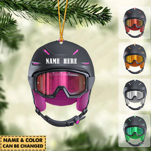 Colored Skiing Mask - Christmas Ornament