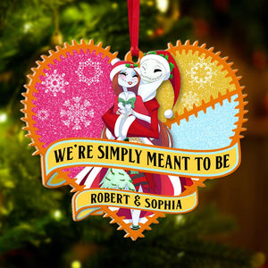 We're Simple Meant To Be, Christmas Shape Ornament Gift For Couple