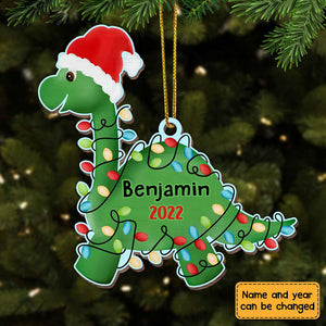 Grandson Son Dinosaur Christmas Ornament