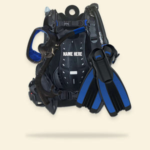 Scuba Diving Scuba Gear - Personalized Christmas Ornament