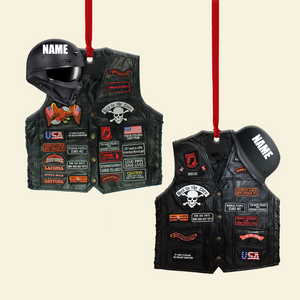 Biker Jacket, Personalized Ornament For Speed Lovers