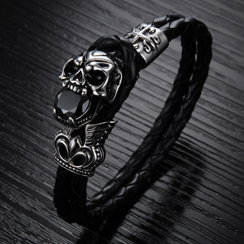 To My Man Skull Bracelet Couple Husband Gift Anniversary