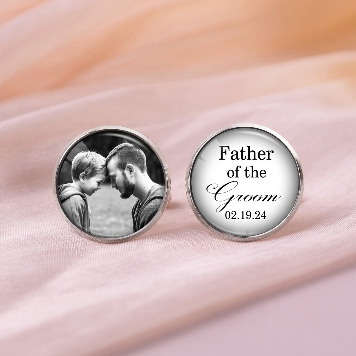 Personalized Photo Cufflink,Engraved Photo Cufflinks,Wedding Cufflinks,gift ideas Dads