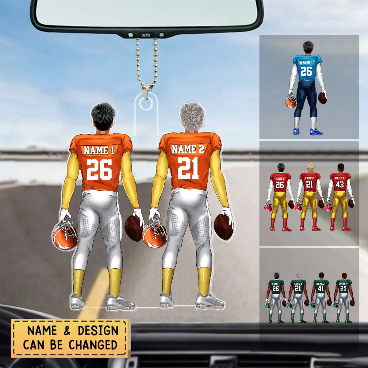 Personalized Football Team Ornament Gift For Football Lovers