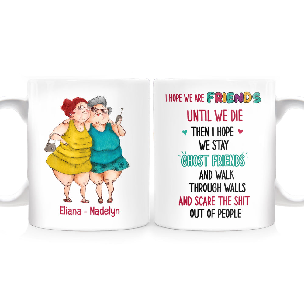 Personalized Old Friends Sisters Mug
