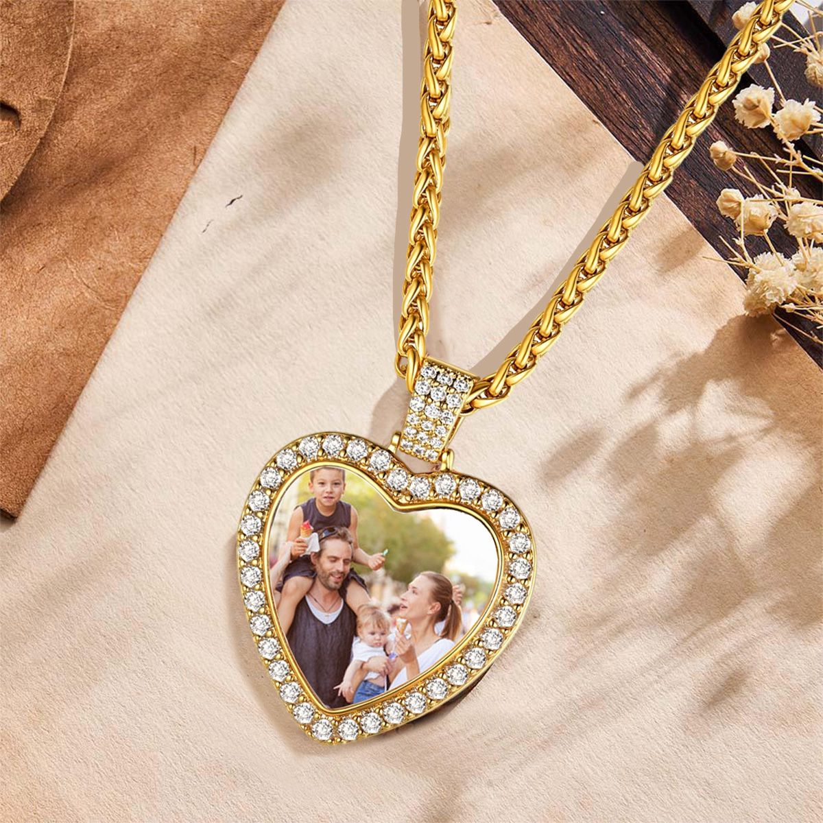 Personalized Engraving Photo Pendant Necklace