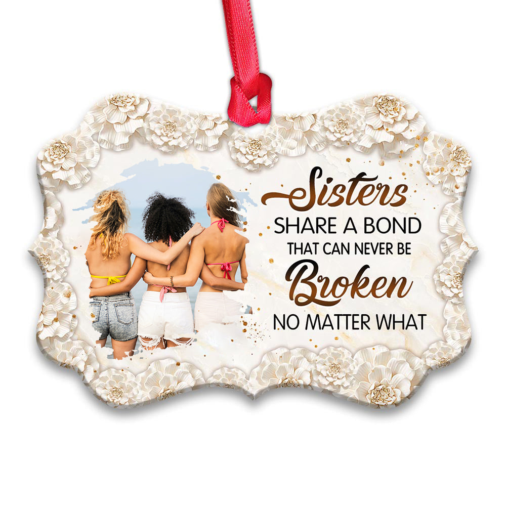 Sister Angel A Bond That Can Never Be Broken Personalized Ornament