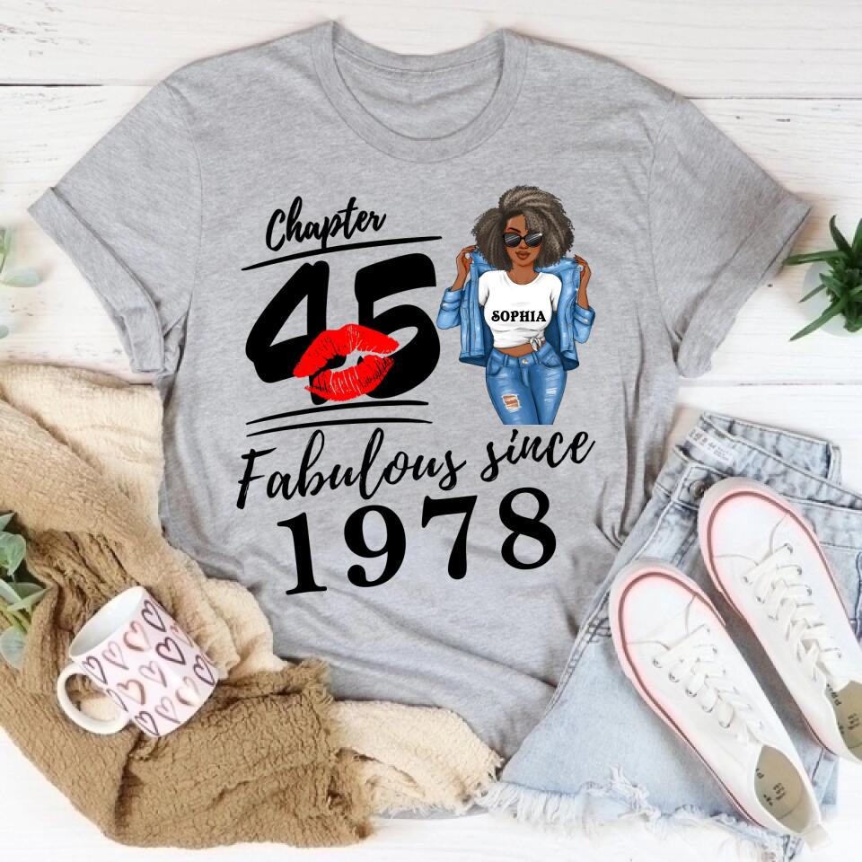 Fabulous Since - Personalized Shirt - Birthday, Loving Gift For Wife, Mom, Grandma, Besties, Sistas, Sisters