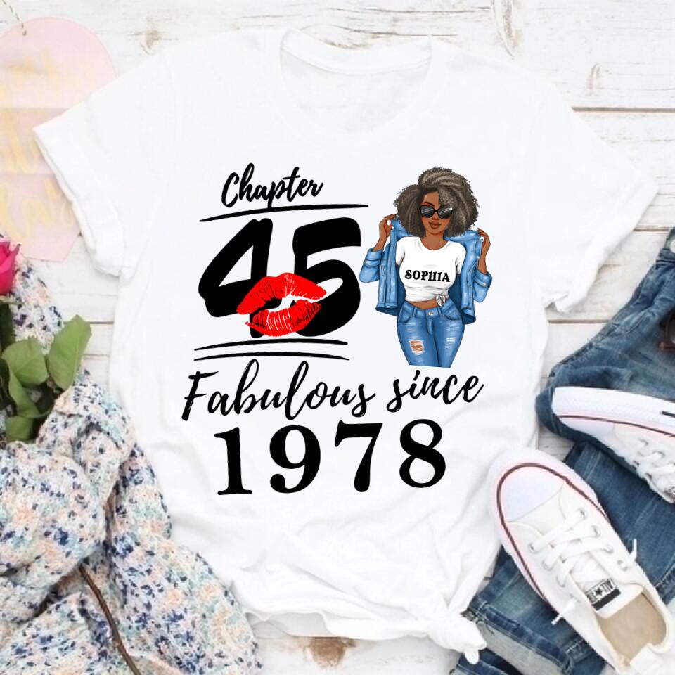 Fabulous Since - Personalized Shirt - Birthday, Loving Gift For Wife, Mom, Grandma, Besties, Sistas, Sisters