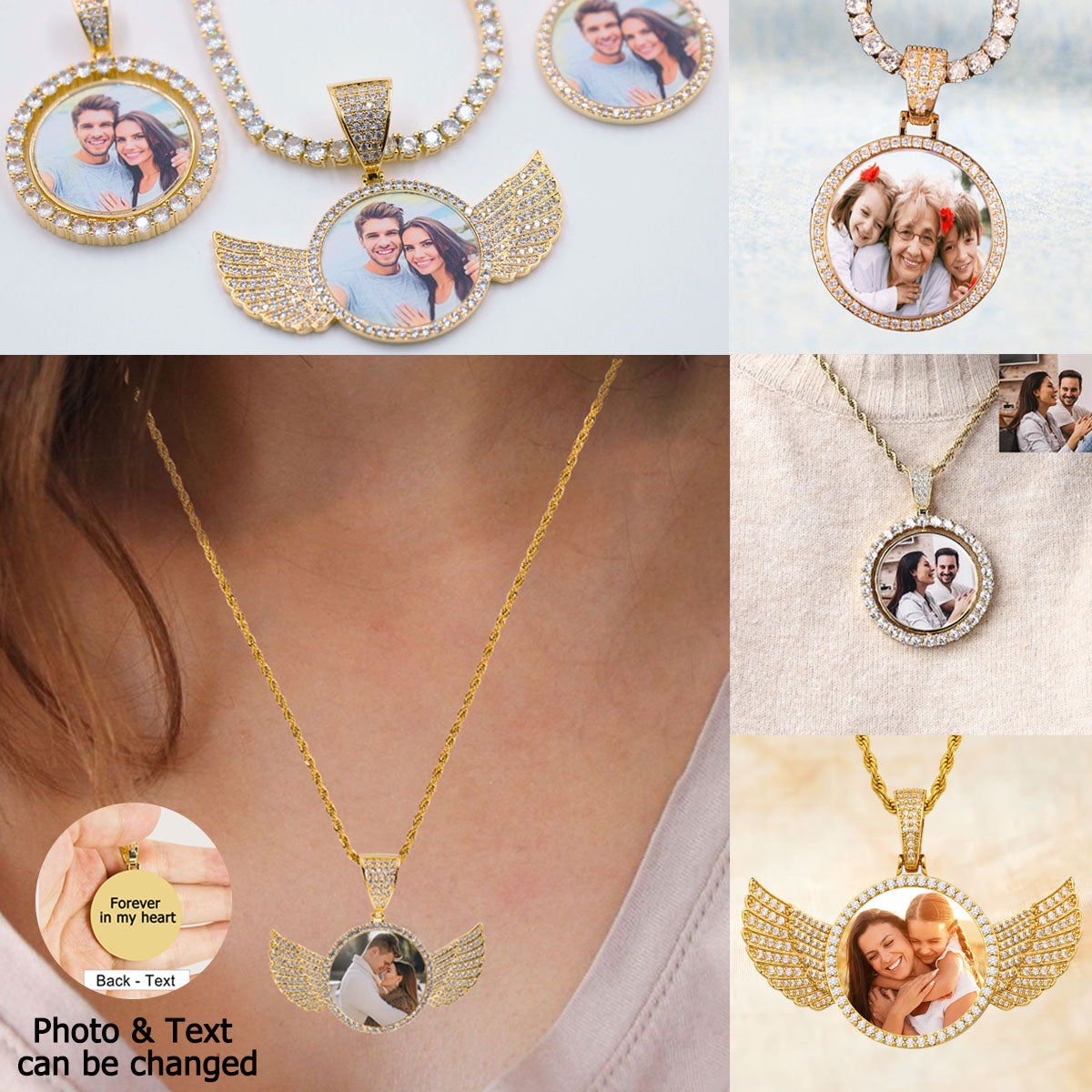 Personalized Photo Charm Hip Hop Pendant