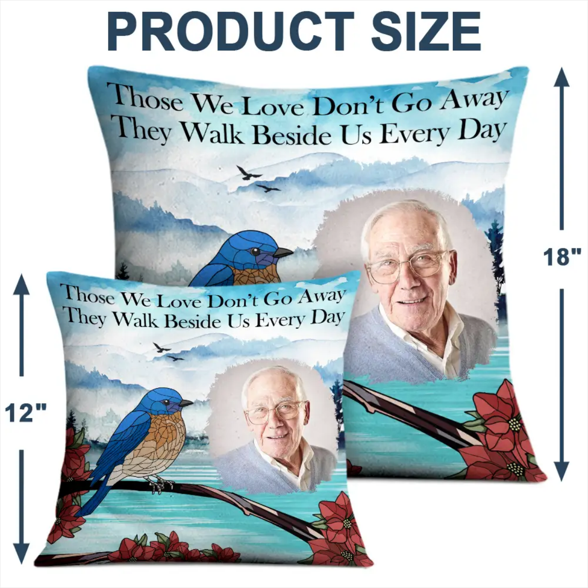 Custom Photo I'm Always With You Memorial - Personalized Pillow