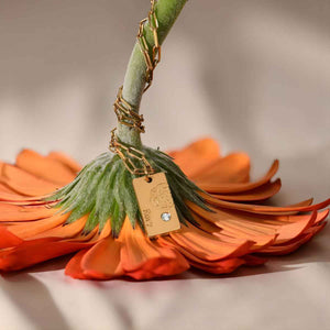 Personalized Blossom Birth Flower Necklace With Birth Stone