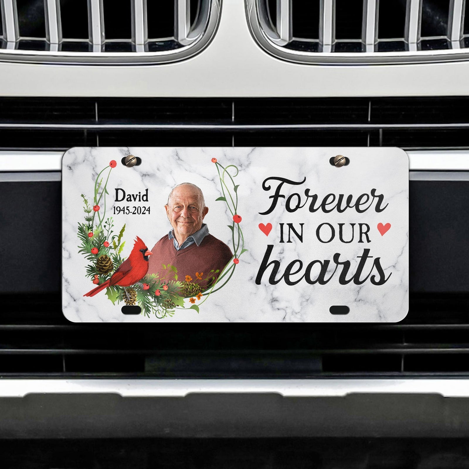 Personalized Photo License Plate - Forever In Our Hearts