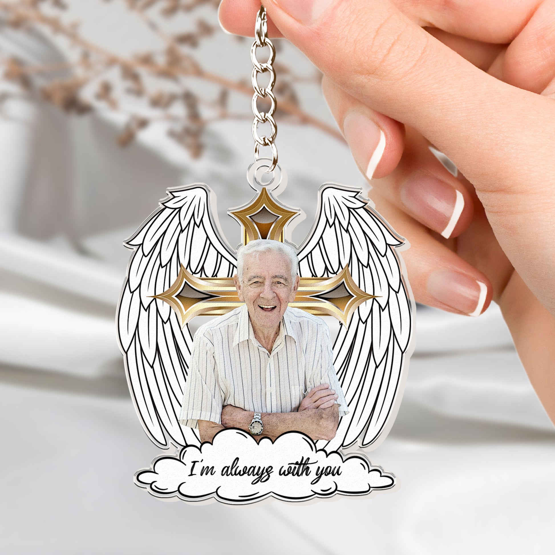 I'm Always With You - Personalized Acrylic Photo Keychain
