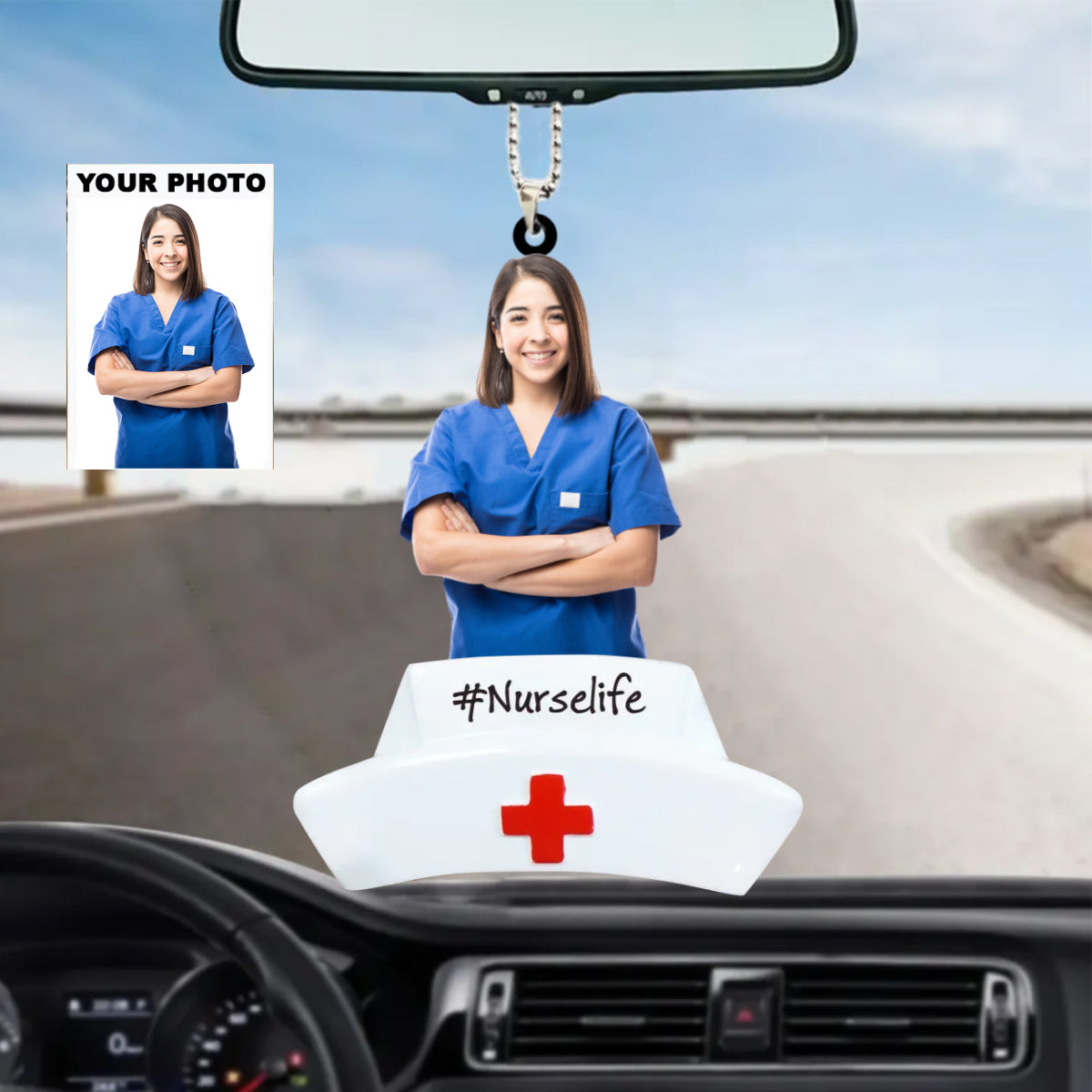 Personalized Photo Ornament - Gift For Nurse - Best Nurse Ever