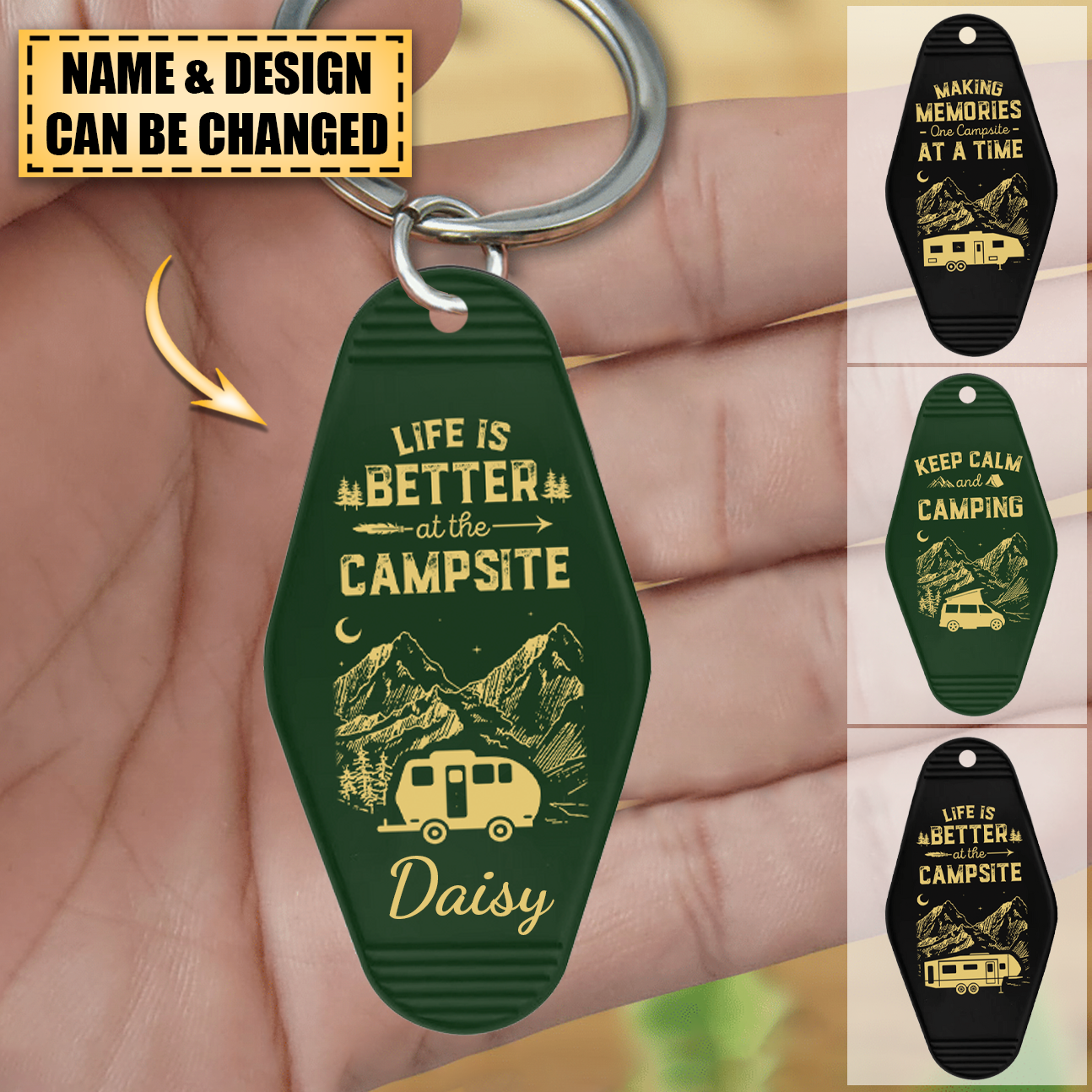 PORTE CLE ANCIEN CARAVANE - camping car key chain vintage ring