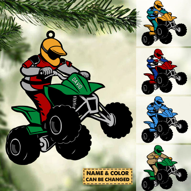 PERSONALIZED GIFT FOR ATV LOVERS ORNAMENT
