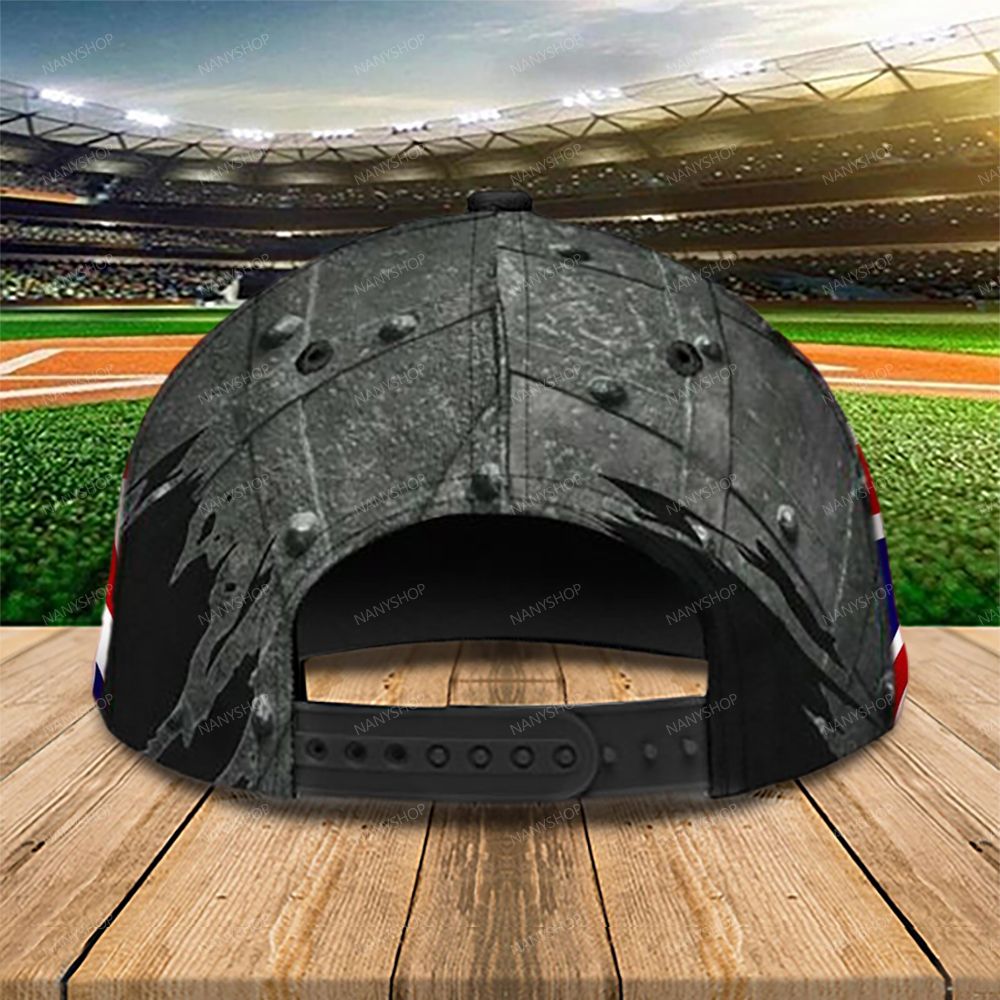 Personalized Baseball Crack Flag Classic Cap