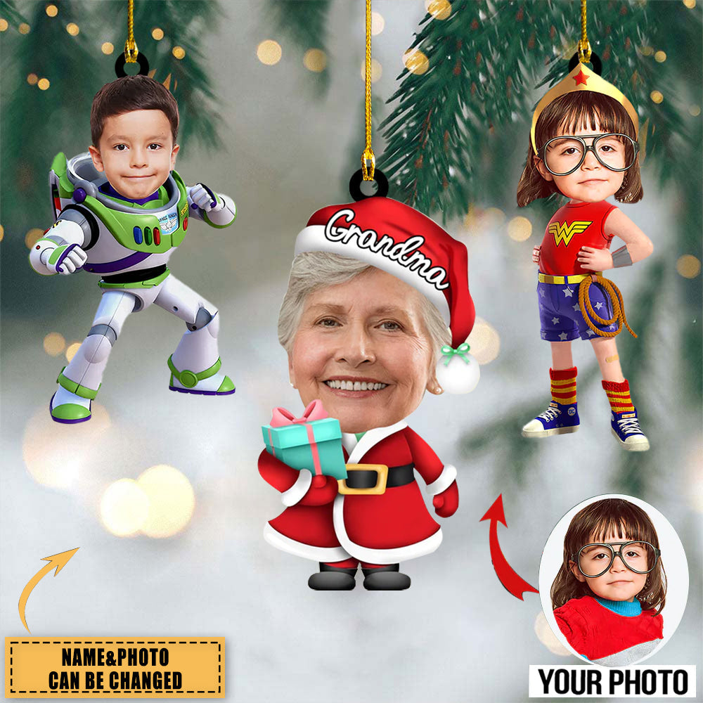 Personalized Photo Baby Family Ornament