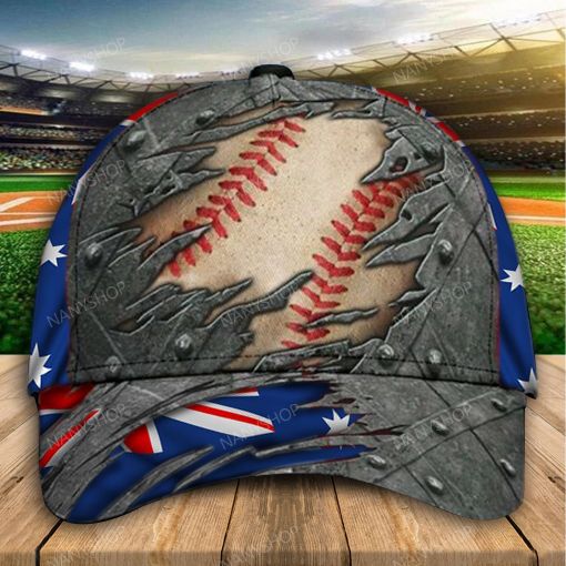 Personalized Baseball Crack Flag Classic Cap