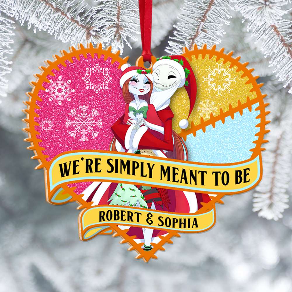 We're Simple Meant To Be, Christmas Shape Ornament Gift For Couple