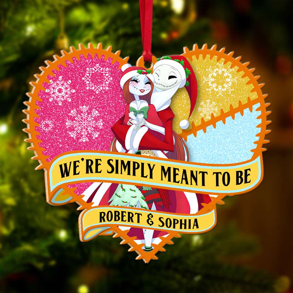 We're Simple Meant To Be, Christmas Shape Ornament Gift For Couple