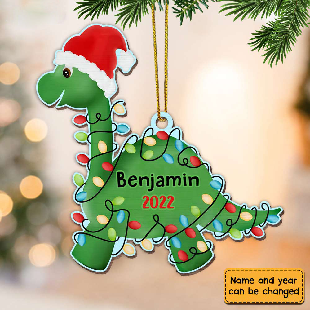 Grandson Son Dinosaur Christmas Ornament