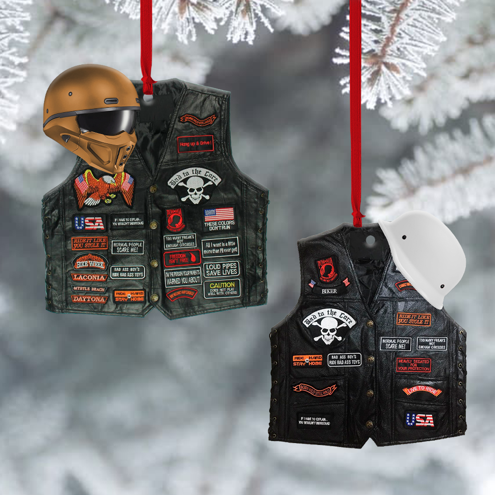 Biker Jacket, Personalized Ornament For Speed Lovers